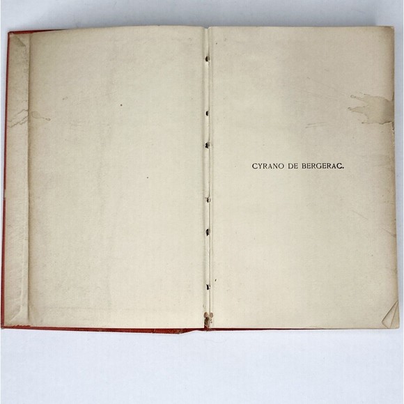 Cyrano DeBergerac Edmond Rostand‎ 1898 Hard Cover Book - Picture 4 of 8
